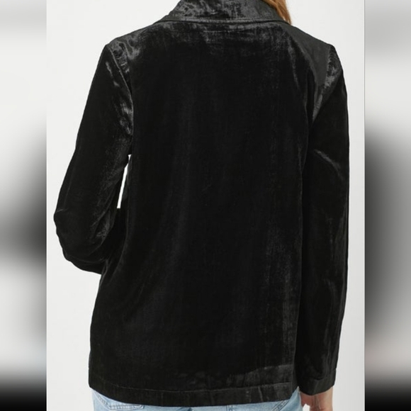 BNWT Mystree Blue Velvet Blazer - Picture 3 of 5